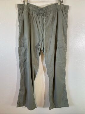 Buffalo David Bitton Olive Green Cargo Pants - Drawstring Waist